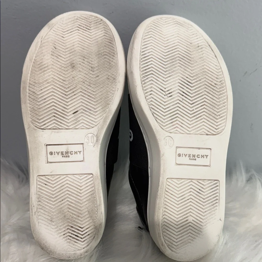 Givenchy Kids Black Sneakers with White Accents
